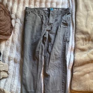 Gray Casual Pants